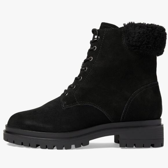 Lauren Ralph Lauren Carlee LACE UP HIKING Combat BOOTS Black/Black SIZE 11 New - Picture 11 of 15
